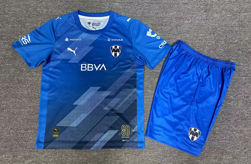 Niño_kids kit 25-26 mont third 2 blue soccer jersey size 16-28